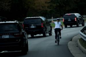 Cyclist who gave Trump the finger is showered with money.jpg