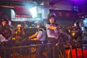 Hong Kong police fire first gunshot, water cannon in protest clashes.jpg