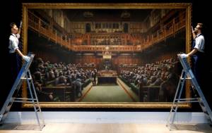 £9.9mn chimp parliament painting smashes Banksy record.jpg