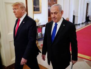 Trump unveils Mideast plan favorable to Israel, angering Palestinians.jpg