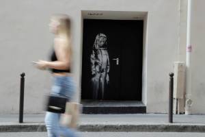 Stolen Banksy work from door of Paris Bataclan found in Italy.jpg