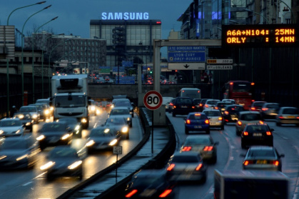 Grève des transports plus de 300 km de bouchons en région parisienne avant 07H00.jpg