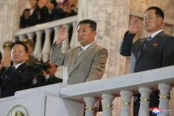 Machines not missiles on show at North Korea anniversary parade.jpg Machines not missiles on show at North Korea anniversary parade.jpg