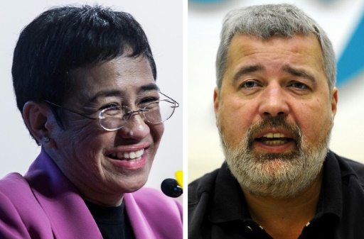 Deux champions d'une liberté de la presse menacée reçoivent le Nobel de la paix