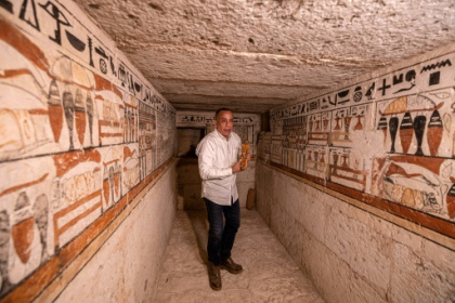 Egypt unveils five ancient tombs in Saqqara necropolis.jpg Egypt unveils five ancient tombs in Saqqara necropolis.jpg