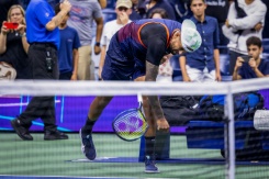 Kyrgios fined $14,000 for US Open racquet meltdown