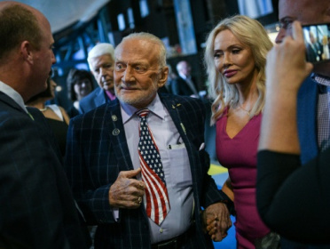 Buzz Aldrin, second man on the Moon, marries on 93rd birthday.jpg Buzz Aldrin, second man on the Moon, marries on 93rd birthday.jpg