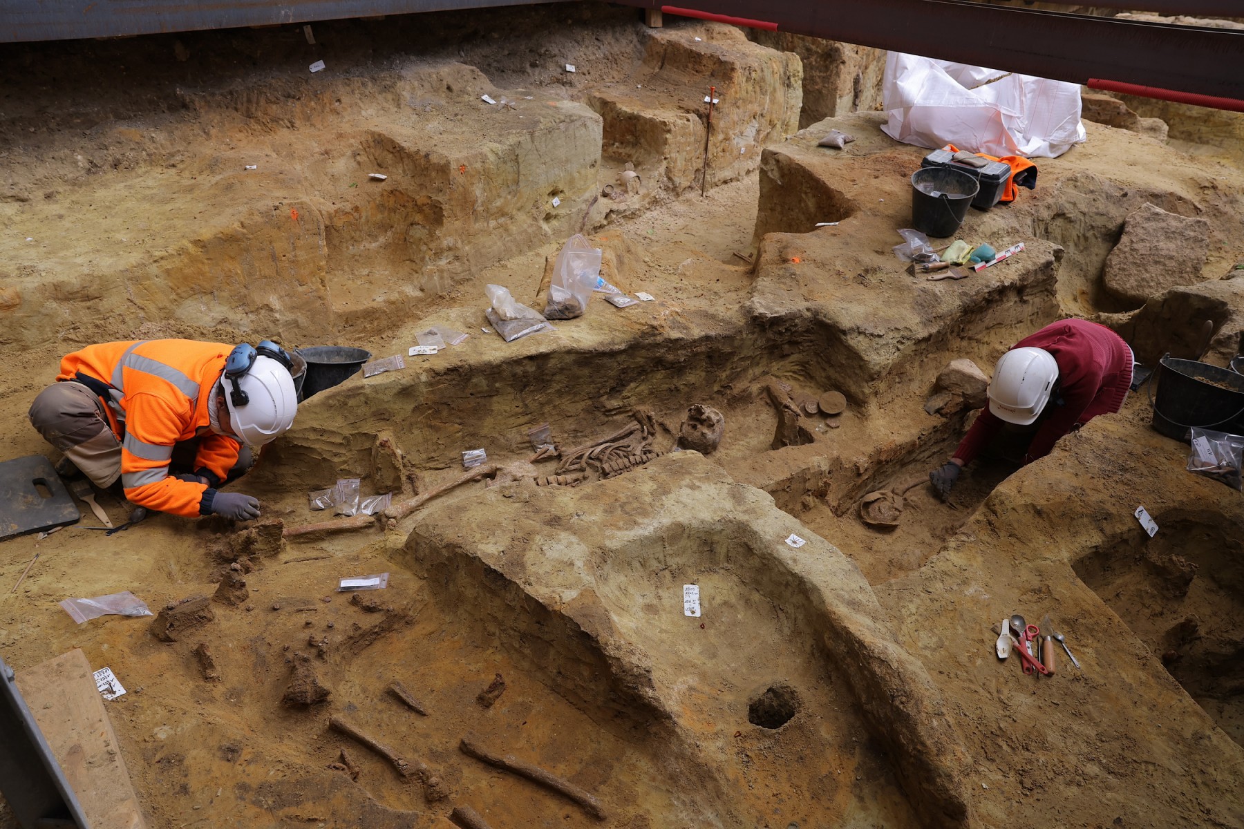 Ancient necropolis unearthed next to busy Paris train station