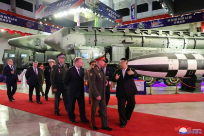 Kim shows off new North Korean drones, ICBMs to Russia defence minister.jpg