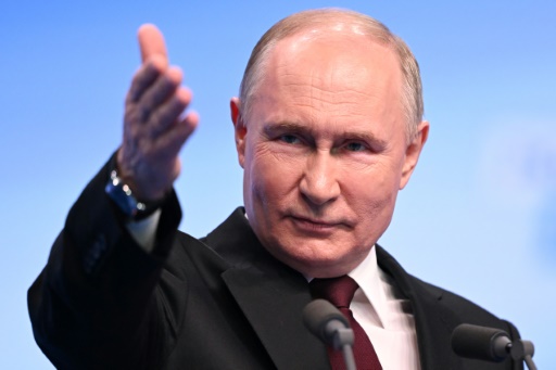 Putin vows Russia cannot be held back in victory speech