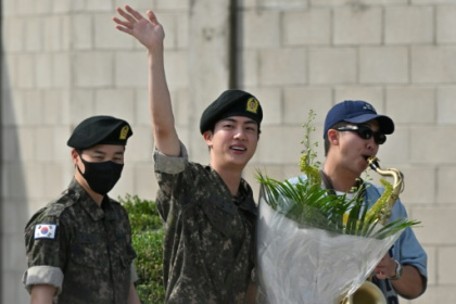 BTS star Jin finishes South Korean military service.jpg BTS star Jin finishes South Korean military service.jpg