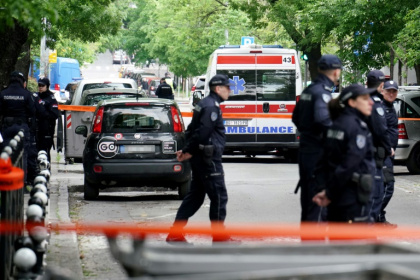 Nine children and a security guard were killed at an elementary school in Belgrade last year Nine children and a security guard were killed at an elementary school in Belgrade last year