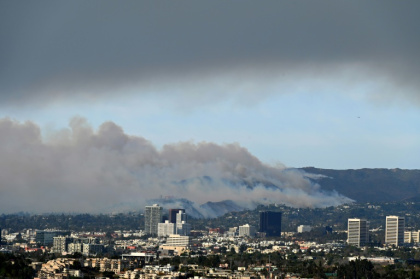 The Palisades fire burns in Los Angeles The Palisades fire burns in Los Angeles