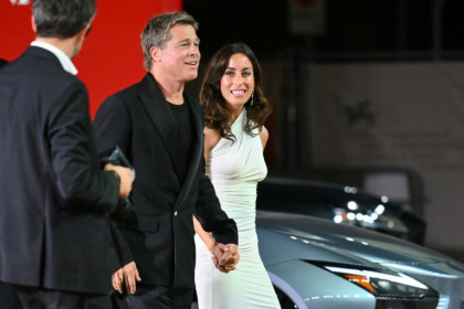 The woman believed she was in a relationship with Brad Pitt (C) until news emerged of his new girlfriend, Ines de Ramon (L) The woman believed she was in a relationship with Brad Pitt (C) until news emerged of his new girlfriend, Ines de Ramon (L)