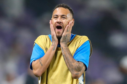 Neymar warms up ahead of the AFC Champions League for Al-Hila in October Neymar warms up ahead of the AFC Champions League for Al-Hila in October