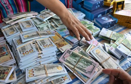 The Bolivian government is running out of dollar reserves -- forcing it to limit imports of subsidized fuel, causing shortages that have led to numerous protests The Bolivian government is running out of dollar reserves -- forcing it to limit imports of subsidized fuel, causing shortages that have led to numerous protests