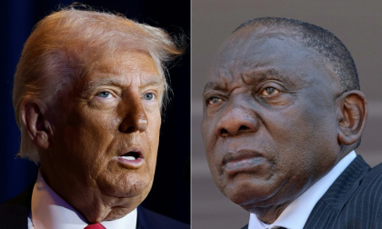 President Cyril Ramaphosa (R) says South Africa will not be 'intimidated' by Donald Trump President Cyril Ramaphosa (R) says South Africa will not be 'intimidated' by Donald Trump
