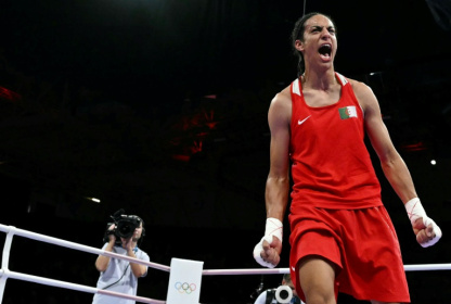 Boxer Imane Khelif at the 2024 Olympics Boxer Imane Khelif at the 2024 Olympics