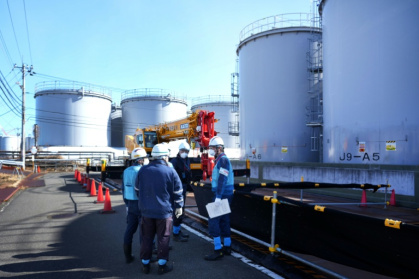 Dismantling the water storage tanks is a crucial step in the decades-long project to decommission the crippled Fukushima nuclear plant Dismantling the water storage tanks is a crucial step in the decades-long project to decommission the crippled Fukushima nuclear plant
