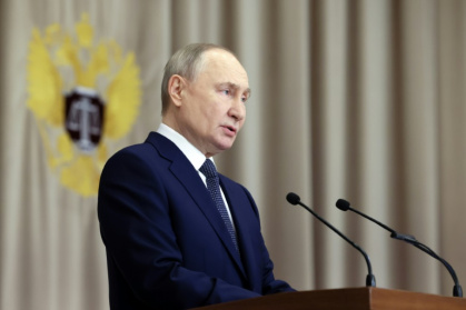'Military courts have a key role in deciding on criminal cases with a terrorist direction,' Putin told judges 'Military courts have a key role in deciding on criminal cases with a terrorist direction,' Putin told judges