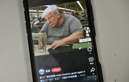 AI-generated videos putting Trump, US Vice President JD Vance -- who sparked outrage with comments referring to "Chinese peasants" -- and tech mogul Elon Musk on footwear and iPhone assembly lines quickly went viral AI-generated videos putting Trump, US Vice President JD Vance -- who sparked outrage with comments referring to "Chinese peasants" -- and tech mogul Elon Musk on footwear and iPhone assembly lines quickly went viral