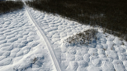 The rapid thaw of the permafrost is cracking houses and releasing greenhouse gases - Ekaterina ANISIMOVA The rapid thaw of the permafrost is cracking houses and releasing greenhouse gases - Ekaterina ANISIMOVA