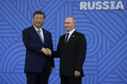Xi Jinping's visit to Vladimir Putin coincides with tensions with the United States over trade and Ukraine - MAXIM SHIPENKOV (AFP) Xi Jinping's visit to Vladimir Putin coincides with tensions with the United States over trade and Ukraine - MAXIM SHIPENKOV (AFP)