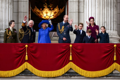 The royal family made an appearance at the celebrations - HENRY NICHOLLS (AFP) The royal family made an appearance at the celebrations - HENRY NICHOLLS (AFP)