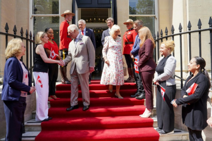 Britain's King Charles III and Britain's Queen Camilla visit the High Commission of Canada in the United Kingdom in May 2025 - Arthur Edwards (AFP) Britain's King Charles III and Britain's Queen Camilla visit the High Commission of Canada in the United Kingdom in May 2025 - Arthur Edwards (AFP)