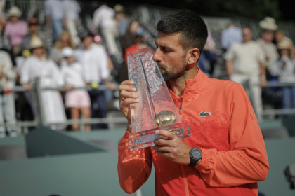 Novak Djokovic brought up a century of ATP titles with his win in Geneva on Saturday - VALENTIN FLAURAUD (AFP) Novak Djokovic brought up a century of ATP titles with his win in Geneva on Saturday - VALENTIN FLAURAUD (AFP)