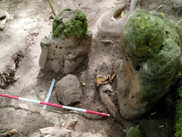 The city takes its name, 'Los Abuelos,' from two human-like sculptures of an 'ancestral couple' found at the site - Handout (AFP) The city takes its name, 'Los Abuelos,' from two human-like sculptures of an 'ancestral couple' found at the site - Handout (AFP)
