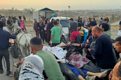 27 people were killed in Gaza on when Israeli troops opened fire near one of the centres operated by the US-backed Gaza Humanitarian Foundation - - (AFP) 27 people were killed in Gaza on when Israeli troops opened fire near one of the centres operated by the US-backed Gaza Humanitarian Foundation - - (AFP)