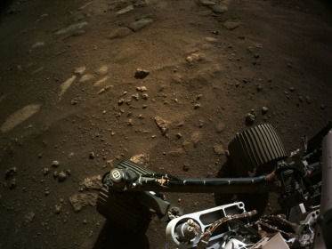 This handout photo from NASA shows images from NASA's Mars 2020 Perseverance rover at its new home in Jezero Crater on February 21, 2021, after touching down on the planet several days earlier - Handout (AFP) This handout photo from NASA shows images from NASA's Mars 2020 Perseverance rover at its new home in Jezero Crater on February 21, 2021, after touching down on the planet several days earlier - Handout (AFP)