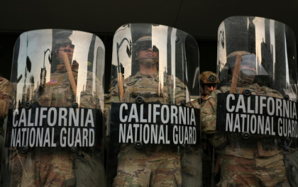 President Donald Trump is accused by opponents of creating a crisis to justify a military-backed crackdown - Patrick T. Fallon (AFP) President Donald Trump is accused by opponents of creating a crisis to justify a military-backed crackdown - Patrick T. Fallon (AFP)