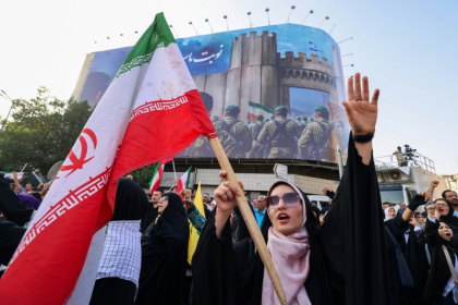 Protesters rallied in Tehran after US strikes on Iranian nuclear sites - ATTA KENARE (AFP) Protesters rallied in Tehran after US strikes on Iranian nuclear sites - ATTA KENARE (AFP)