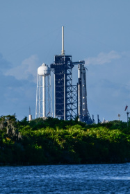 A SpaceX Falcon 9 rocket and Dragon spacecraft sit on the pad of Launch Complex 39A at NASA's Kennedy Space Center ahead of the launch of Axiom Space Mission 4 on June 24, 2025, in Cape Canaveral, Florida - Giorgio VIERA (AFP) A SpaceX Falcon 9 rocket and Dragon spacecraft sit on the pad of Launch Complex 39A at NASA's Kennedy Space Center ahead of the launch of Axiom Space Mission 4 on June 24, 2025, in Cape Canaveral, Florida - Giorgio VIERA (AFP)