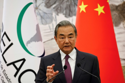 China's top diplomat Wang Yi will head to Europe next week for talks with counterparts from the European Union, Germany and France - TINGSHU WANG (AFP) China's top diplomat Wang Yi will head to Europe next week for talks with counterparts from the European Union, Germany and France - TINGSHU WANG (AFP)