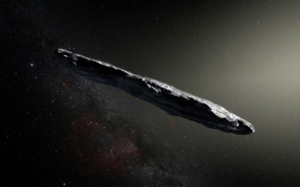 An artist's impression of 'Oumuamua, the first known visitor from the stars to our Solar System - M. Kornmesser (AFP) An artist's impression of 'Oumuamua, the first known visitor from the stars to our Solar System - M. Kornmesser (AFP)
