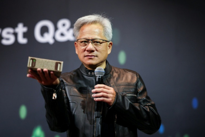Nvidia CEO Jensen Huang said he was 'looking forward to shipping H20s very soon' - I-Hwa Cheng (AFP)