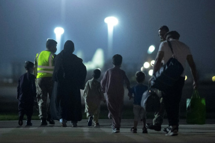 Some 900 Afghans and 3,600 family members have so far been brought to Britain under the scheme - Justin TALLIS (AFP)
