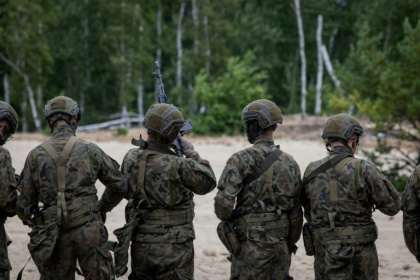 Poland launched a volunteer military training scheme to promote army service among young people as Poland beefs up its security - Wojtek RADWANSKI (AFP) Poland launched a volunteer military training scheme to promote army service among young people as Poland beefs up its security - Wojtek RADWANSKI (AFP)