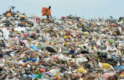 Plastic waste has been found from the bottom of the seas to the tops of mountains - LAKRUWAN WANNIARACHCHI (AFP) Plastic waste has been found from the bottom of the seas to the tops of mountains - LAKRUWAN WANNIARACHCHI (AFP)