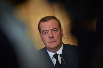 Medvedev has become one of Russia's most outspoken anti-Western hawks - LOIC VENANCE (AFP) Medvedev has become one of Russia's most outspoken anti-Western hawks - LOIC VENANCE (AFP)