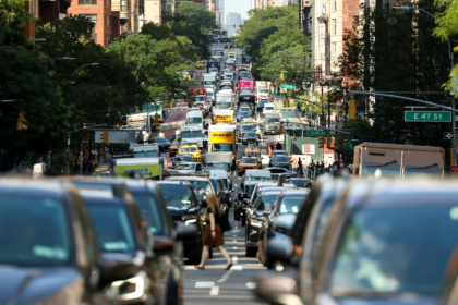 New Yorkers and visitors to the megacity of eight million people are bombarded with blaring sirens, loud locals, raucous bars and car horns almost constantly - CHARLY TRIBALLEAU (AFP) New Yorkers and visitors to the megacity of eight million people are bombarded with blaring sirens, loud locals, raucous bars and car horns almost constantly - CHARLY TRIBALLEAU (AFP)