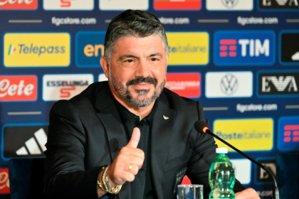 Gennaro Gattuso was hired as Italy coach in June - Alberto PIZZOLI (AFP)