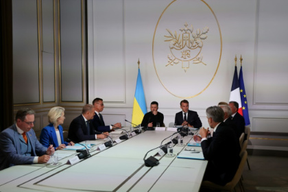 The Paris summit aimed to firm up plans on security guarantees for Ukraine if there is a ceasefire - Ludovic MARIN (AFP)