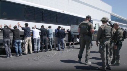 South Koreans made up the majority of the 475 people arrested at a Hyundai-LG battery plant under construction in Georgia - HANDOUT (AFP)