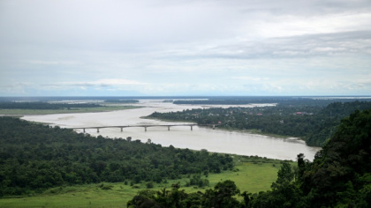 The Siang river on which the Siang Upper Multipurpose Project (SUMP), a proposed hydroelectric mega-dam project, is planned in the northeastern state of Arunachal Pradesh, India - Arun SANKAR (AFP)