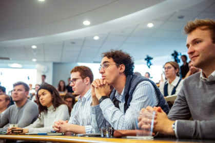 Harvard students listen to French Foreign Minister Jean-Noel Barrot speak at the university's Belfer Center for Science and International Affairs on September 25, 2025 - JOSEPH PREZIOSO (AFP) Harvard students listen to French Foreign Minister Jean-Noel Barrot speak at the university's Belfer Center for Science and International Affairs on September 25, 2025 - JOSEPH PREZIOSO (AFP)
