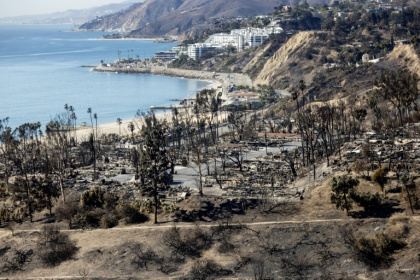 The Palisades Fire laid waste to a huge area, including parts of the tony Pacific Coast - ETIENNE LAURENT (AFP) The Palisades Fire laid waste to a huge area, including parts of the tony Pacific Coast - ETIENNE LAURENT (AFP)